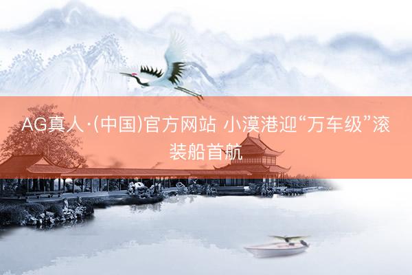 AG真人·(中国)官方网站 小漠港迎“万车级”滚装船首航