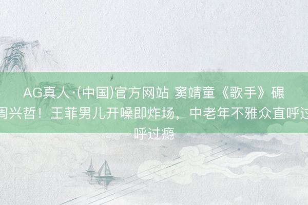 AG真人·(中国)官方网站 窦靖童《歌手》碾压周兴哲!王菲男儿开嗓即炸场,中老年不雅众直呼过瘾